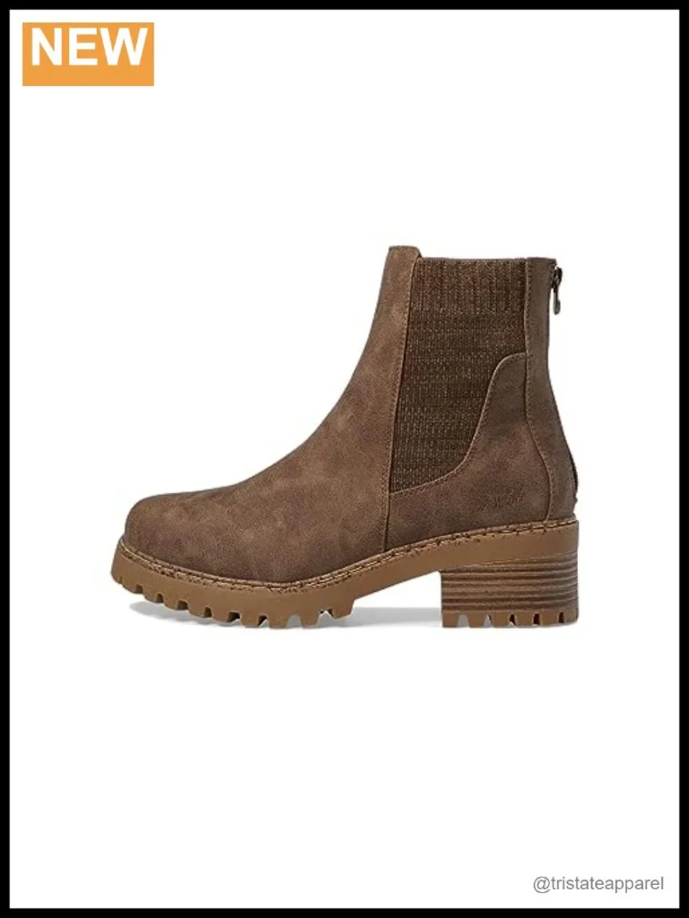Women's Chelsea Ankle Booties with Zipper - Faux Suede Comfort